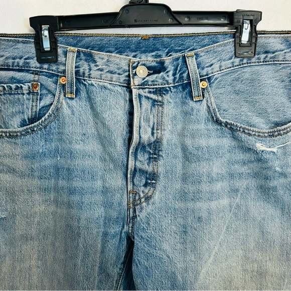 Levis 501 XX Mens Jeans Straight Leg Denim Button Fly Red Tab Fits 34x29 NH - Picture 3 of 11